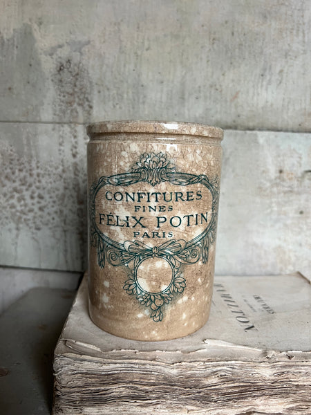 Vintage French Felix Potin Jar