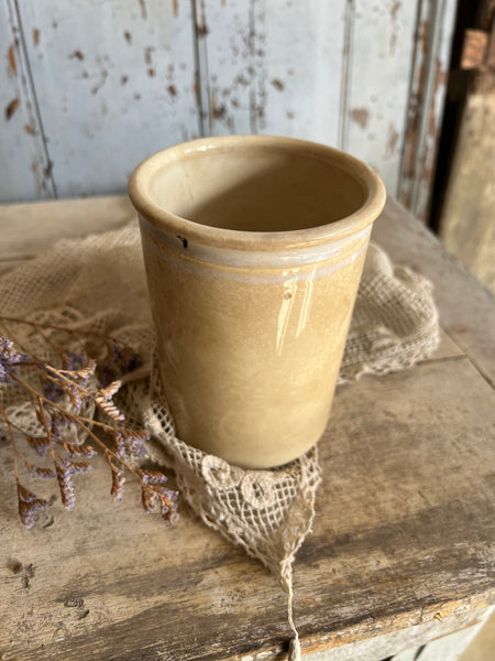 Beautifully Aged Crazed Confiture Pot