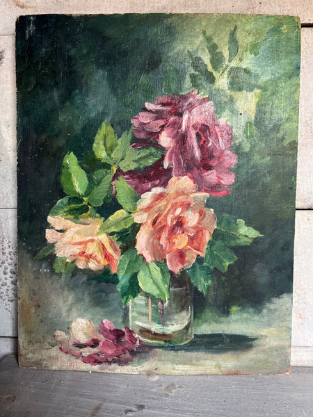 Floral Oil on Board