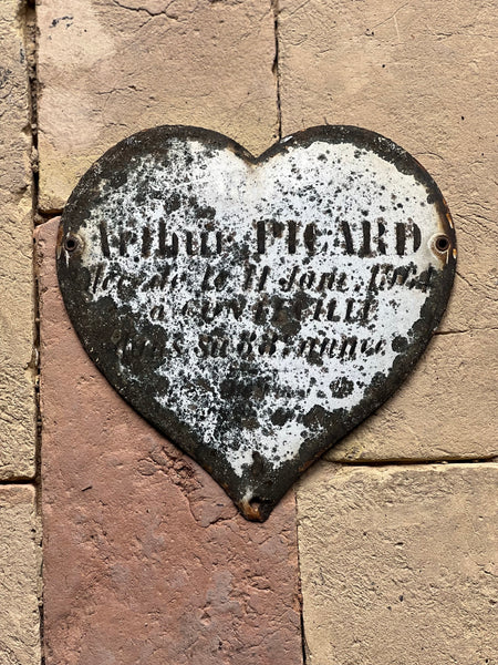 Vintage French Rustic Memorial Heart