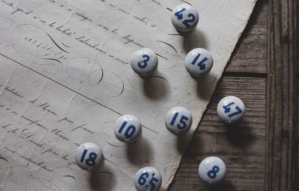 Antique French Numbered Knobs