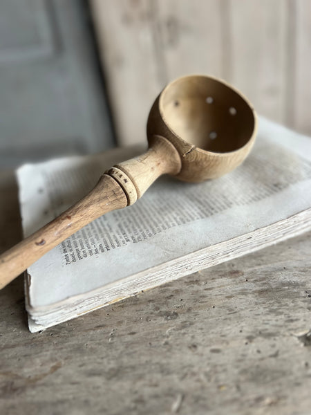 Vintage French Olive Spoon