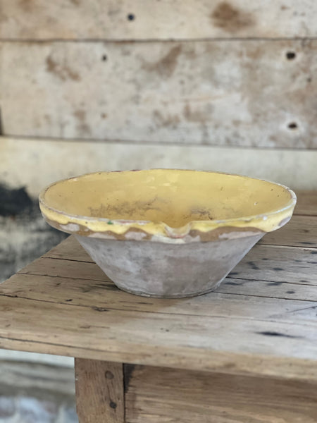 Antique Earthenware Bowl from France