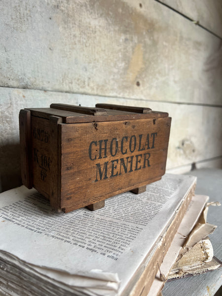 Vintage Chocolat Menier Crate Box