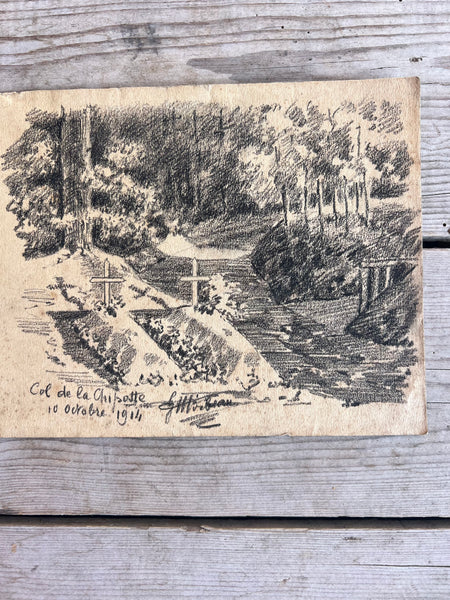 War Memorial Art, Trench Sketch 1914