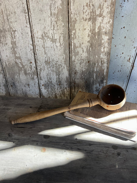 Vintage French Olive Spoon