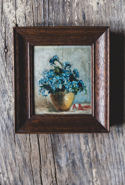 Sweet Framed Floral Oil