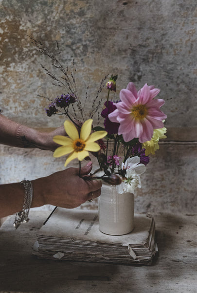 Beautiful Artisan Flower Guide with pot