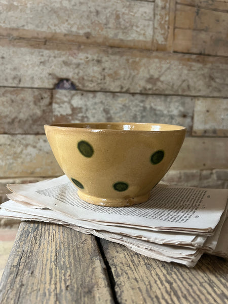 Antique Provençal Spotty Bowl