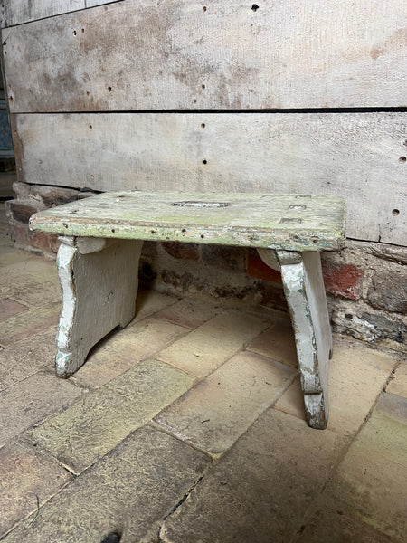 Large Vintage French Stool