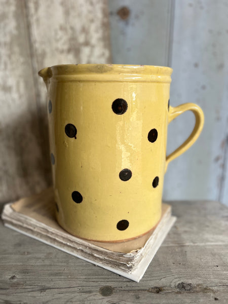 Large Dotty Antique Provençal Spotty Jug