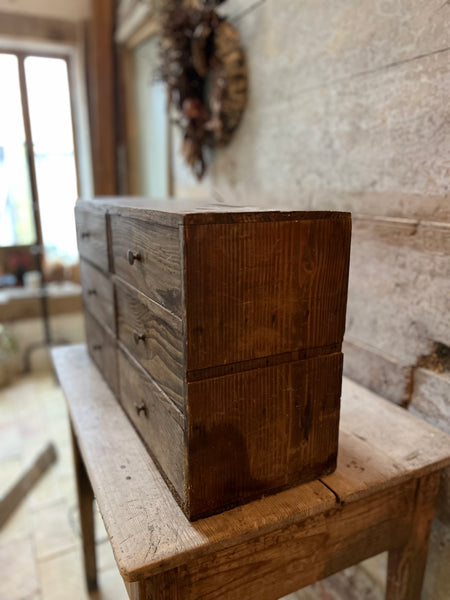 Vintage French Bank of Drawers