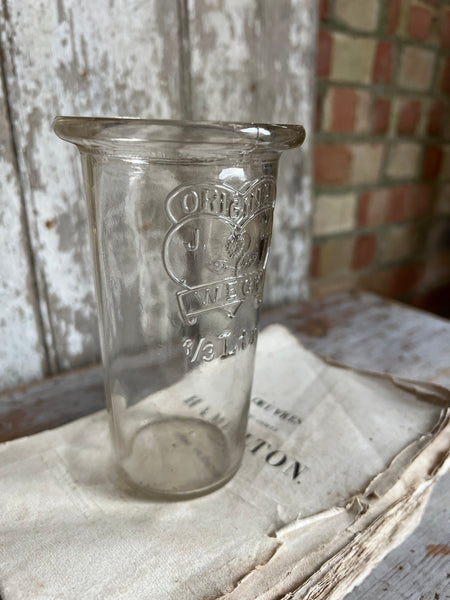 French Vintage Glass Weck Preserves Jar