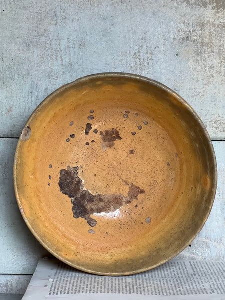 Antique Medium Earthenware Bowl from Provence