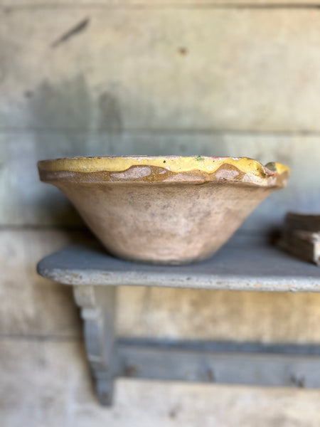 Antique Earthenware Bowl from France