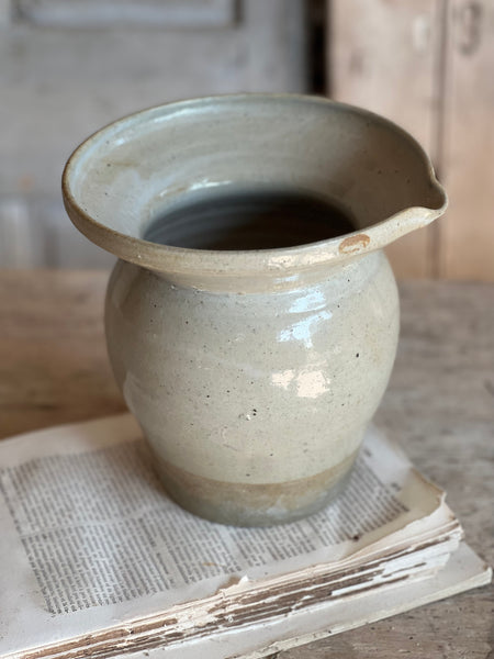 Vintage Wide Neck Stoneware Pot