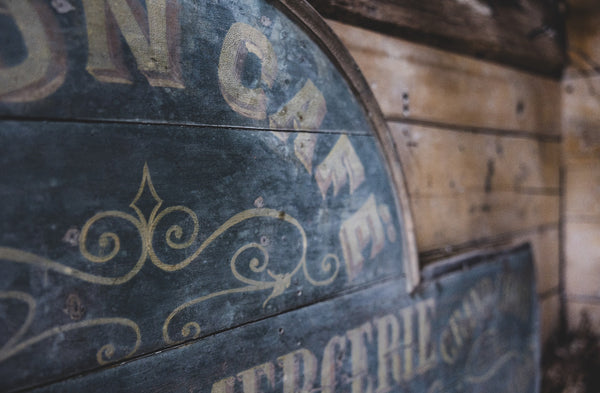 Antique French Epicerie Mercerie Sign