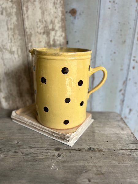 Large Dotty Antique Provençal Spotty Jug