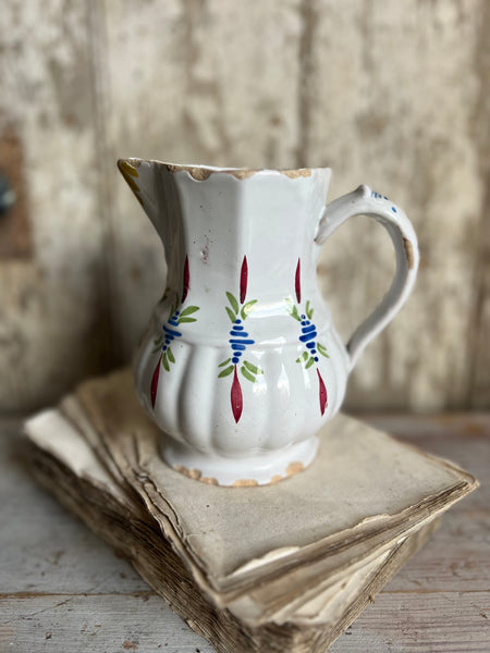 Antique French Folk Art Jug