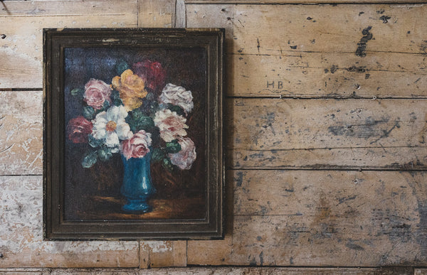 Framed French Floral Oil