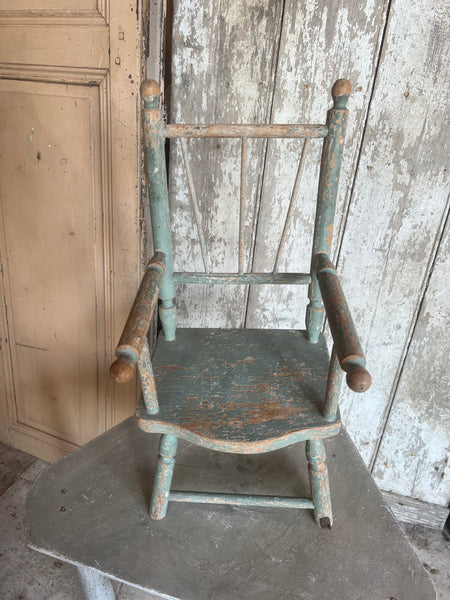 Vintage Chippy Paint Small Seat