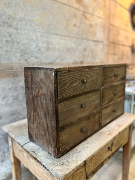 Vintage French Bank of Drawers