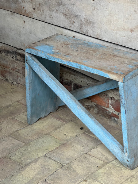 Large Vintage French Stool