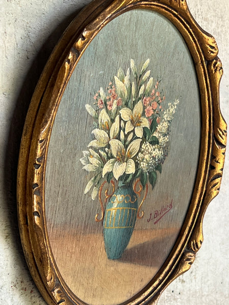 Sweet Framed Floral Oil