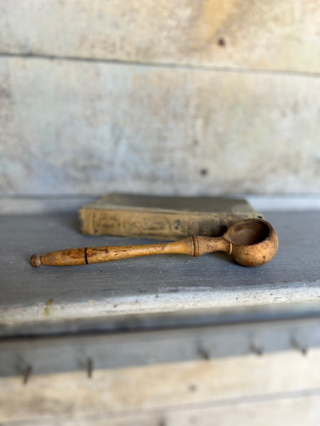 Mini Vintage French Olive Spoon