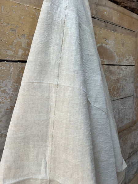Vintage Thick French Linen Sheet AI