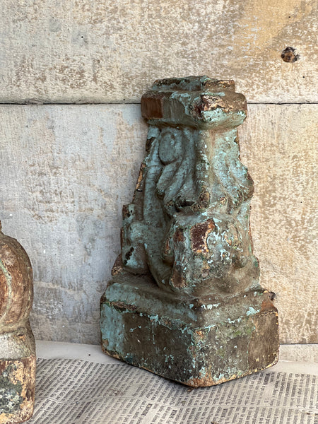 Pair of Ancient Ecclesiastical Carvings