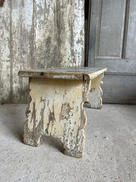 Large Vintage French Stool