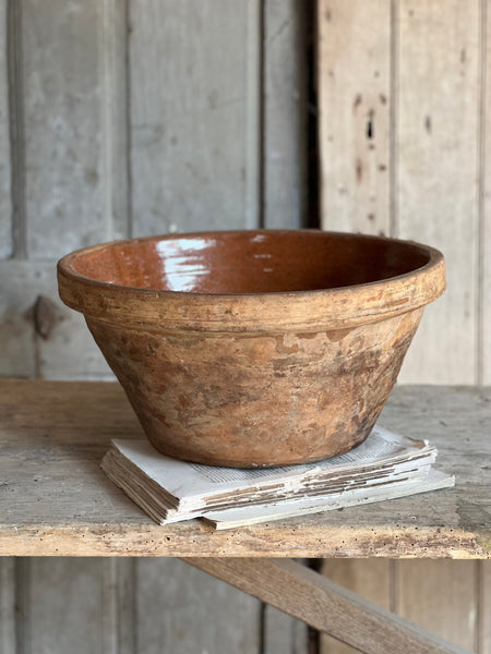 French Earthenware Mixing Bowl