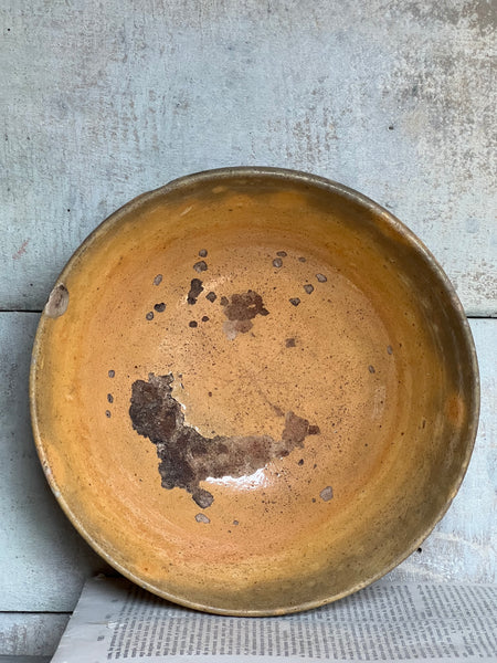 Antique Medium Earthenware Bowl from Provence