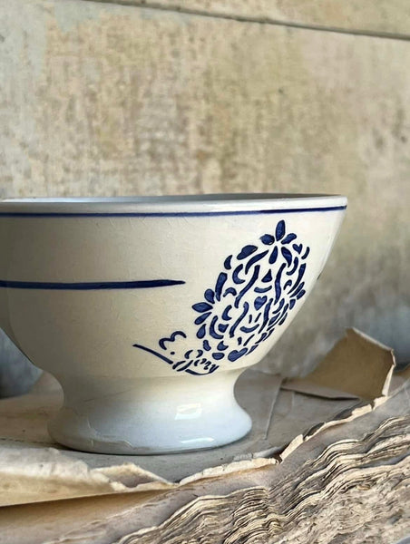 Blue Detail Cafe au Lait bowl