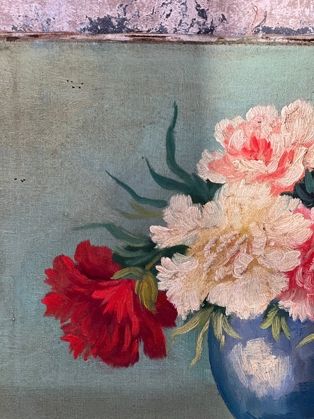 Beautiful Floral Oil on Canvas