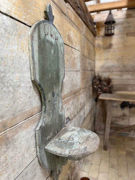 Antique Chippy Paint Decorative Wall Shelf