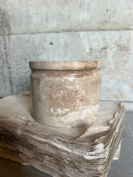 Small Buttery Antique Confiture Pot