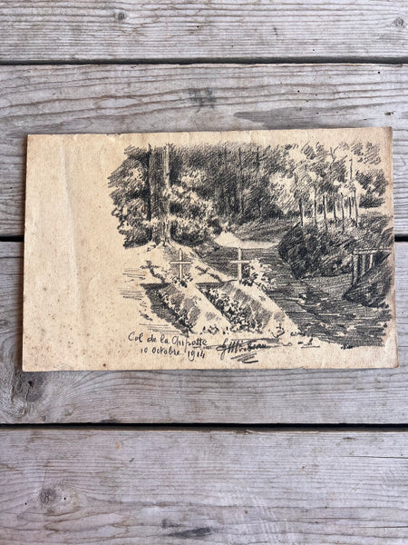 War Memorial Art, Trench Sketch 1914