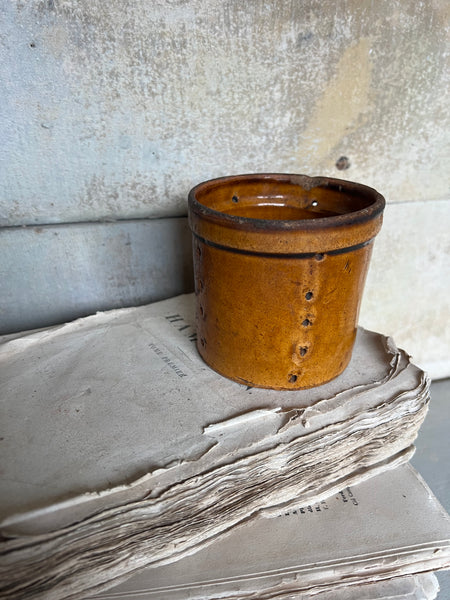 French Rustic Earthenware Faiselle Cheese Mould
