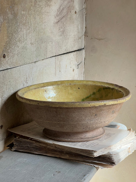 Antique Earthenware Bowl from Provence