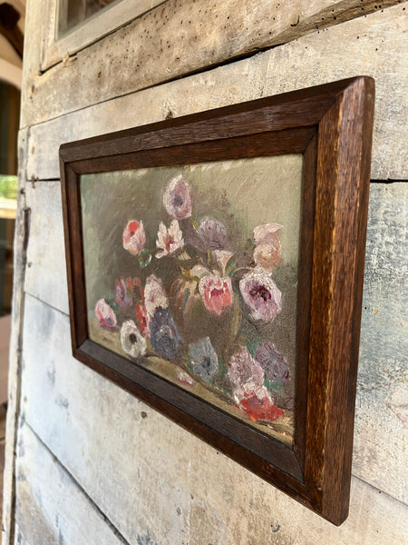 Framed French Vintage Painting