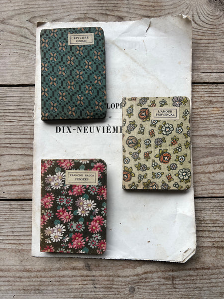 Miniature Fabric French Books for Styling