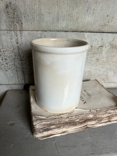 Chunky Buttery Antique Confiture Pot