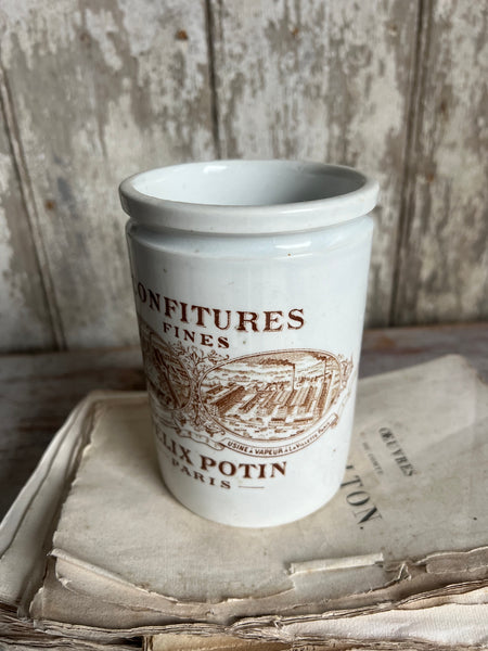 Vintage French Felix Potin Jar