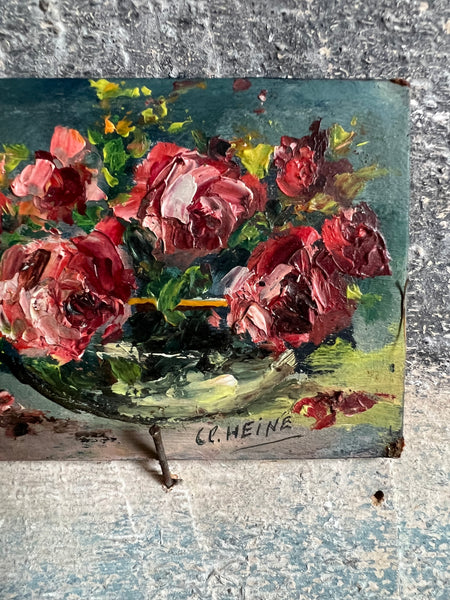 French Floral Oil Painting