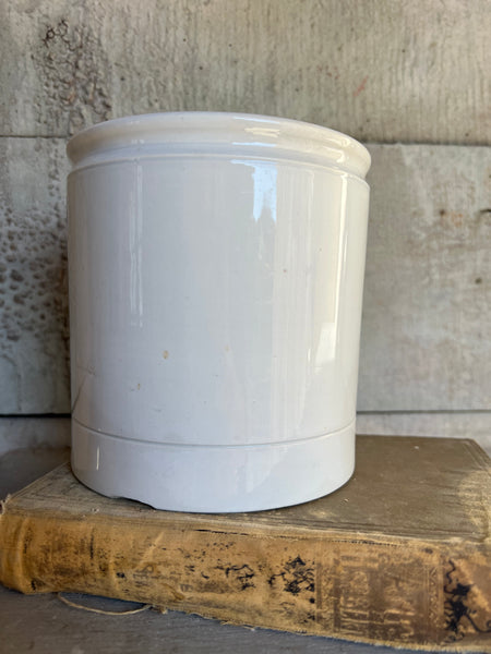 Vintage Creil Montereau French Confiture Pot