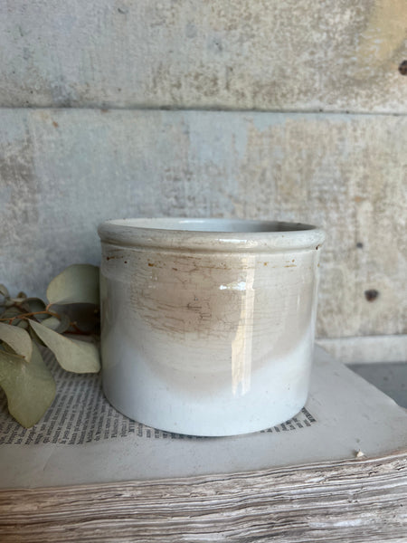 Antique French Wide Jar