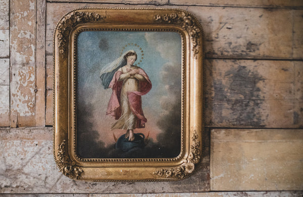Antique French Oil Painting