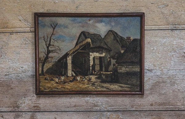French Farmyard Chicken Painting